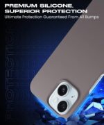 Slim Frameless Back Cover for iPhone 15 | Ultra Thin Lightweight Design & Camera Protection | Soft Matte Silicone Flexible Mobile Case (Grey) - Image 8