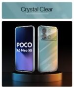 Crystal Clear Transparent Back Case Cover for Poco X6 Neo 5G | Full Device & Camera Protection Shockproof TPU | Flexible Silicone Back Cover Case Transparent - Image 3