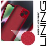 Back Cover for Apple iPhone 14 Plus | Ultra Slim Soft Rubberised Case | Inner Velvet Fabric Lining | Matte Silicone Flexible Mobile Case | Camera Protection - Crimson Red - Image 4