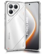 Transparent Back Cover Case for Tecno Pova 7 Pro 5G | Raised Bumps for Full Device & Camera Protection Shockproof TPU Silicone Back Case Mobile Cover Transparent - Image 2