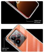 Transparent Back Cover Case for Compatible with Realme GT 7 Pro 5G | Raised Bumps for Full Device & Camera Protection Shockproof TPU Silicone Back Case Mobile Cover Transparent - Image 6