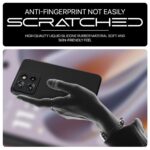 Back Cover for Motorola Moto Edge 50 Neo 5G | Ultra Slim Soft Rubberised Case | Inner Velvet Fabric Lining | Matte Silicone Flexible Mobile Case | Camera Protection - Black - Image 5