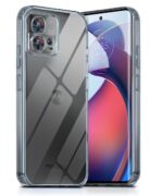 Crystal Clear Transparent Back Case Cover for Motorola Edge 30 Fusion 5G | Full Device & Camera Protection Shockproof TPU | Flexible Silicone Back Cover Case Transparent - Image 2