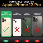 Ultra-Hybrid Back Case Cover for iPhone 13 Pro | Compatible with MagSafe | Drop and Camera Protection | Shock Proof Crystal Clear Mobile Back Case (PC+TPU, Transparent) - Image 2