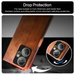 Shock Proof Flip Cover Back Case for Itel P55 Plus 4G | Magnetic Wallet Leather Case with Stand - Image 5