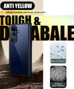Shockproof Clear Back Cover for Samsung Galaxy Z Fold 7 5G | Electroplated Metal-Look Camera Lens Protector | Slim & Lightweight Design | Hybrid PC + TPU | Hard Case ? Matte Black - Image 3