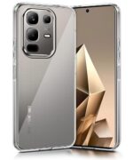 kelpuj Crystal Clear Transparent Back Case Cover for Infinix Note 50X 5G | Full Device & Camera Protection Shockproof TPU | Flexible Silicone Back Cover Case Transparent - Image 2