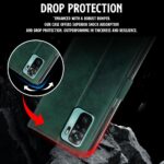 Shock Proof Flip Cover Back Case for Xiaomi Redmi Note 10 | Magnetic Wallet Leather Case with Stand - Image 8