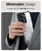 Shock Proof Clear Protective Back Case for Realme P3 5G - AirEDGE Technology | 360 Degree Camera Protection | Transparent Hybrid Back Case Mobile Cover - Black - Image 5