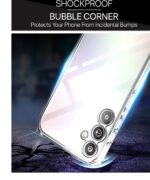 Ultra-Hybrid Crystal Clear Back Case Cover for Samsung Galaxy M54 | F54 5G | Hard Back | Slim Fit Shockproof Design | Camera Protection Bump Case (PC,TPU | Transparent) - Image 4