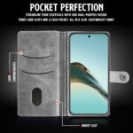 Shock Proof Flip Cover Back Case for Realme 13 Plus 5G | Magnetic Wallet Leather Case with Stand - Image 6