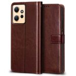 Shock Proof Flip Cover Back Case for Xiaomi Redmi Note 12 4G | Magnetic Wallet Leather Case with Stand - Image 3