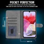 Shock Proof Flip Cover Back Case for Samsung Galaxy M34 5G | Magnetic Wallet Leather Case with Stand - Image 6