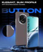 Slim Frameless Back Cover for Oppo F27 Pro Plus 5G | Ultra Thin Lightweight Design & Camera Protection | Soft Matte Silicone Flexible Mobile Case (Grey) - Image 4