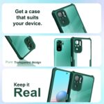 Shock Proof Clear Back Case Mobile Cover for Xiaomi Redmi Note 10 | Note 10s (Hard | Hybrid PC + TPU | Full Armour Device & Camera Protection | Camo Green) - Image 4