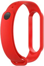 Replacement Strap Wristband for Mi Band 5 Smartwatch | Soft Silicone Matte Sport Wristband Accessory Flexible Bracelet Compatible with Xiaomi Mi Band 5 ? Peppy Red - Image 3