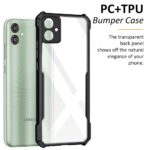Shock Proof Clear Back Case Mobile Cover for Samsung Galaxy M04 | F04 | A04e (Hard | Hybrid PC + TPU | Full Armour Device & Camera Protection | Black) - Image 4