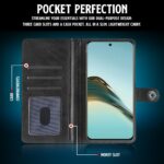 Shock Proof Flip Cover Back Case for Realme 13 Pro 5G | Magnetic Wallet Leather Case with Stand - Image 6