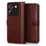 Shock Proof Flip Cover Back Case for Poco M7 Pro 5G | Magnetic Wallet Leather Case with Stand - Image 4