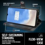 Shock Proof Flip Cover Back Case for Oneplus 7T | Magnetic Wallet Leather Case with Stand - Image 8