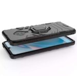 Shock Proof Back Case Mobile Cover for Vivo S1 Pro (Armor | Hybrid PC + TPU | Full Protection with Ring Holder Kickstand | Carbon Black) - Image 2