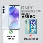 Shock Proof Flip Cover Back Case for Samsung Galaxy A55 5G | Magnetic Wallet Leather Case with Stand - Image 2