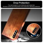 Shock Proof Flip Cover Back Case for Samsung Galaxy A7 2018 | Magnetic Wallet Leather Case with Stand - Image 4