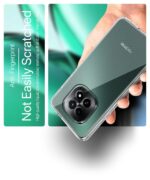 Transparent Back Cover Case Compatible with Realme C63 5G Shockproof TPU Silicone Mobile Cover with Raised Bumps for Full Body & Camera Protection Clear/Transparent - Image 7