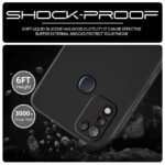 Back Cover for Infinix Smart 5 | Ultra Slim Soft Rubberised Case | Inner Velvet Fabric Lining | Matte Silicone Flexible Mobile Case | Camera Protection - Black - Image 3