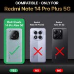 Shock Proof Flip Cover Back Case for Redmi Note 14 Pro Plus 5G | Magnetic Wallet Leather Case with Stand - Image 2