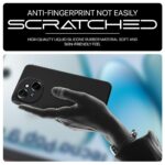 Back Cover for Tecno Spark Go 1 | Tecno Pop 9 4G | Ultra Slim Soft Rubberised Case | Inner Velvet Fabric Lining | Matte Silicone Flexible Mobile Case | Camera Protection - Black - Image 4