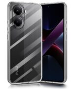 Transparent Back Cover Case for Poco X7 Pro 5G | Raised Bumps for Full Device & Camera Protection Shockproof TPU Silicone Back Case Mobile Cover Transparent - Image 4