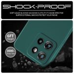 kelpuj Back Cover for Motorola Moto Edge 50 Neo 5G | Ultra Slim Soft Rubberised Case | Inner Velvet Fabric Lining | Matte Silicone Flexible Mobile Case | Camera Protection - Green - Image 6