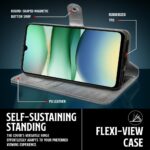 Shock Proof Flip Cover Back Case for Redmi A5 | Magnetic Wallet Leather Case with Stand - Image 8