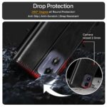 Shock Proof Flip Cover Back Case for Motorola Moto G04 | Magnetic Wallet Leather Case with Stand - Image 8