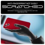 Back Cover for Apple iPhone 15 | Ultra Slim Soft Rubberised Case | Inner Velvet Fabric Lining | Matte Silicone Flexible Mobile Case | Camera Protection - Crimson Red - Image 5