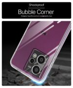 Transparent Back Cover Case Compatible with HMD Crest Max 5G Shockproof TPU Silicone Mobile Cover with Raised Bumps for Full Body & Camera Protection Clear/Transparent - Image 5