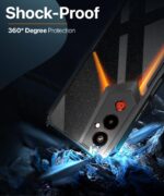 Shock Proof Clear Protective Back Case for Tecno Pova 4 Pro - AirEDGE Technology | 360 Degree Camera Protection | Transparent Hybrid Back Case Mobile Cover - Black - Image 5