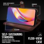 Shock Proof Flip Cover Back Case for Oppo F19 Pro | Magnetic Wallet Leather Case with Stand - Image 5