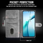 Shock Proof Flip Cover Back Case for 1+ Oneplus Nord Ce 4 Lite 5G | Magnetic Wallet Leather Case with Stand - Image 4