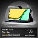 Shock Proof Flip Cover Back Case for Realme Narzo N61 | Magnetic Wallet Leather Case with Stand - Image 8