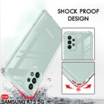 Crystal Clear Transparent Back Case Cover for Samsung Galaxy A73 5G | Full Device & Camera Protection Shockproof TPU | Flexible Silicone Back Cover Case Transparent - Image 4