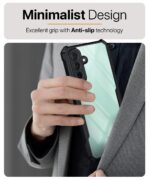 kelpuj Shock Proof Clear Protective Back Case for Samsung Galaxy A26 5G - AirEDGE Technology | 360 Degree Camera Protection | Transparent Hybrid Back Case Mobile Cover - Black - Image 8