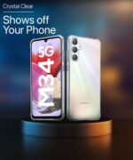 kelpuj Transparent Back Cover for Compatible with Samsung Galaxy M34 5G / F34 5G | Shockproof TPU Silicone Case with Raised Edges for Full Body & Camera Protection Transparent - Image 3