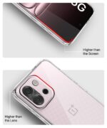 Transparent Back Cover Case for 1+ OnePlus 13s 5G | Raised Bumps for Full Device & Camera Protection Shockproof TPU Silicone Back Case Mobile Cover Transparent - Image 5