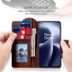 Shock Proof Flip Cover Back Case for 1+ Oneplus Nord 2T 5G | Magnetic Wallet Leather Case with Stand - Image 4