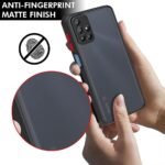 Translucent Hybrid BackCase Cover for Xiaomi Mi Redmi 10 Prime | Smoked Matte Back | 360 Degree Protection | Protective Hard Case (Black Bumper) - Image 5