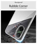 Transparent Back Cover Case for Poco F7 5G | Raised Bumps for Full Device & Camera Protection Shockproof TPU Silicone Back Case Mobile Cover Transparent - Image 4