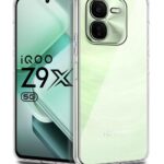 Crystal Clear Transparent Back Cover Case Compatible with iQOO Z9x 5G Shockproof Flexible TPU Silicone Case with Full Body & Camera Protection Transparent