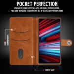 Shock Proof Flip Cover Back Case for Redmi Note 11T 5G | Magnetic Wallet Leather Case with Stand - Image 6